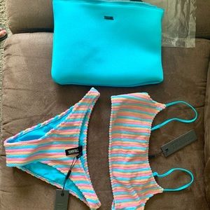 Brand New Women’s Triangl Sherbet Stripe Bikini